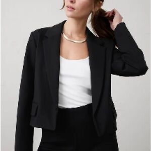 Banana Republic Ponte Black Blazer